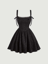 MOD Solid Knot Detail Jacquard Cami Dress